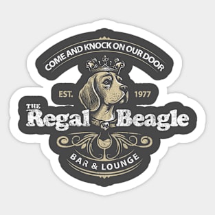The Regal Beagle Sticker